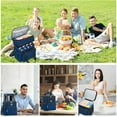thumbnail image 6 of HOZVOMI 18L Extra Large Expandable Insulated Cooler Lunch Box - Leakproof Heavy Duty Lunch Bag with Multi Pocket Design for Work, Picnics, and Travel, 6 of 6