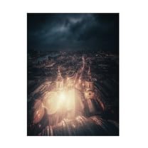 Canvas Wall Art - David George 'A Light In Darkness' Wall Art for Living Room, Bedroom, or Office Décor by Trademark Fine Art - 18 x 24 Inches