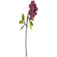 thumbnail image 2 of Northlight 21.5" Pink Heart Flower with Stem and Leaves Christmas Pick, 2 of 2