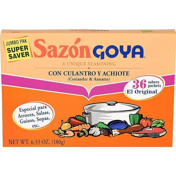 Goya Foods Sazón Seasoning with Coriander & Annatto, 6.33 Ounce (Pack of 1)