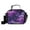 Purple and Black Tie-dye texture, variant on Insulated Lunch Bag 6L Leak-Proof Lunch Box with Shoulder Strap Multiple Pockets Lunch Tote Pastel Rainbow Tie-dye