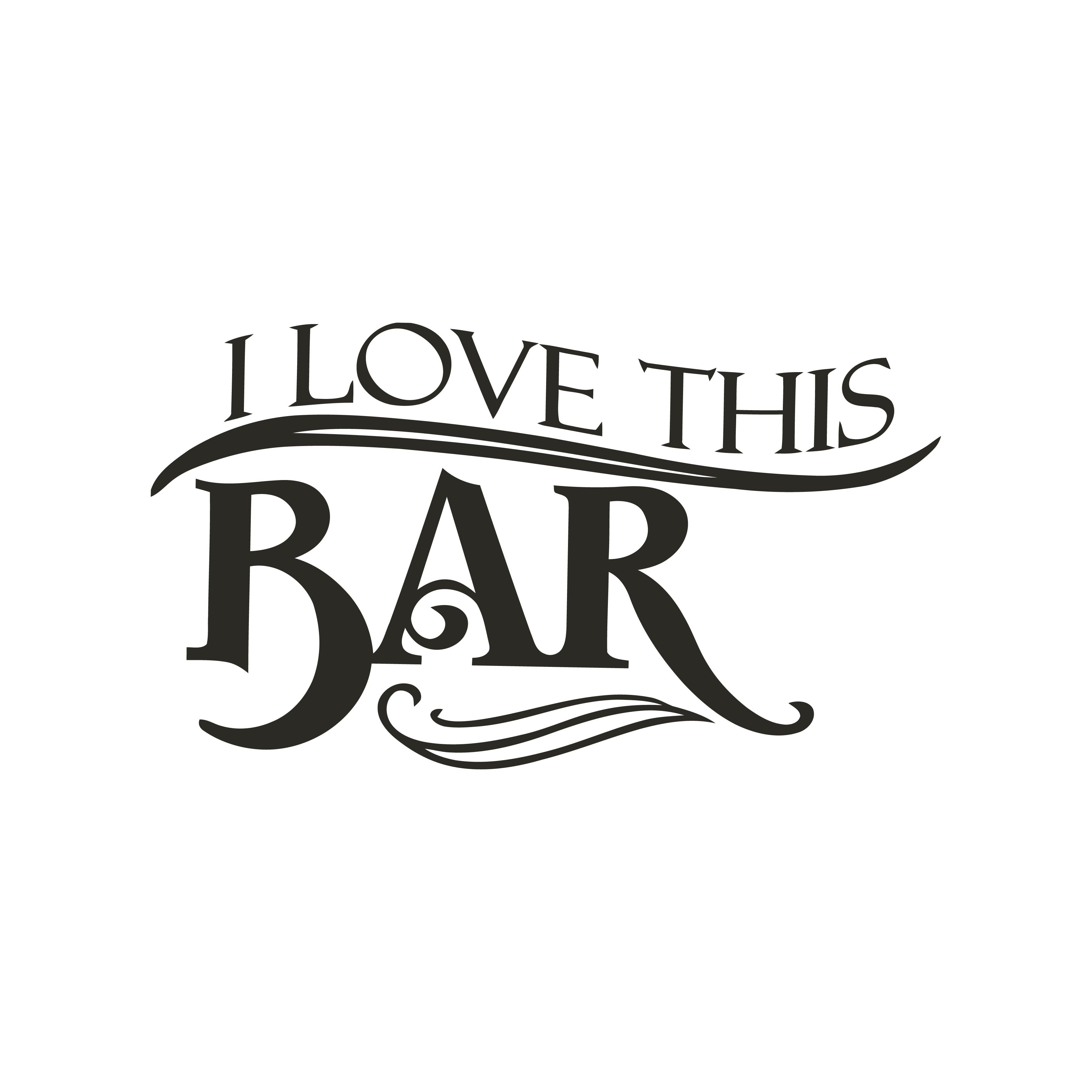 Love Wall Decals for Adult Home Somewhere to Relax and Drink Bar DIY