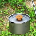 thumbnail image 2 of Pot Suspendu en Titane 1.1l avec Poignée Détachable pour Camping Randonnée, 2 of 7