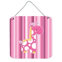 Girl Giraffe Wall or Door Hanging Prints