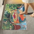 thumbnail image 2 of Yayeee Bath Rug for Bathroom Floor Non Slip Contour Fluffy Soft Absorbent Mat, 20"x24", Art Goldfish Bowl, 2 of 7