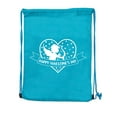 thumbnail image 2 of Valentine's Day Bags, Cotton Drawstring Cinch Backpacks, Valentines Day Gift Bags, 2 of 2