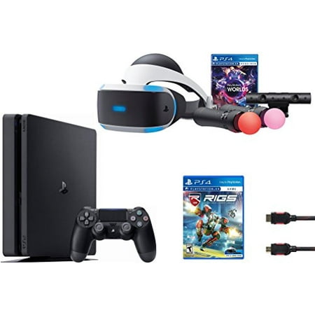 PlayStation VR Launch Bundle 3 Items:VR Launch Bundle, PlayStation 4 Slim 1TB,VR Game Disc RIGS Mechanized Combat (The Best Playstation Vr Games)