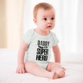 thumbnail image 3 of Daddy Is My Superhero - Baby Clothes - Funny Newborn Bodysuit Outfits for Boys And Girls White-style-1 9months, 3 of 7