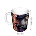 thumbnail image 2 of Yiaed Colorful Wolf Head A Print Ceramics Coffee,Large Handle Design,Extra Large Tea and Coffee Cup for Office and Home Mugs, 2 of 6