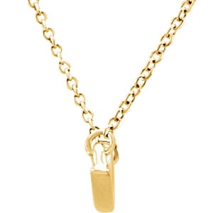 Jewels By Lux 14K Yellow Gold Curvilinear Bar 17.5 Necklace Jewels By Lux 14K Yellow Gold Curvilinear Bar 17.5 Necklace