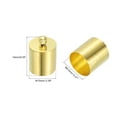 thumbnail image 2 of 50Pcs Cord End Caps 9.5mm End Cap Barrel Beads Kumihimo End Caps Brass for Jewelry Making 10mm Length Gold, 2 of 5