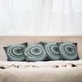thumbnail image 7 of Ambesonne Tribal Throw Pillow Cover 4 Pack, Vintage Mandala Circles, 24", Blue Black, 7 of 7