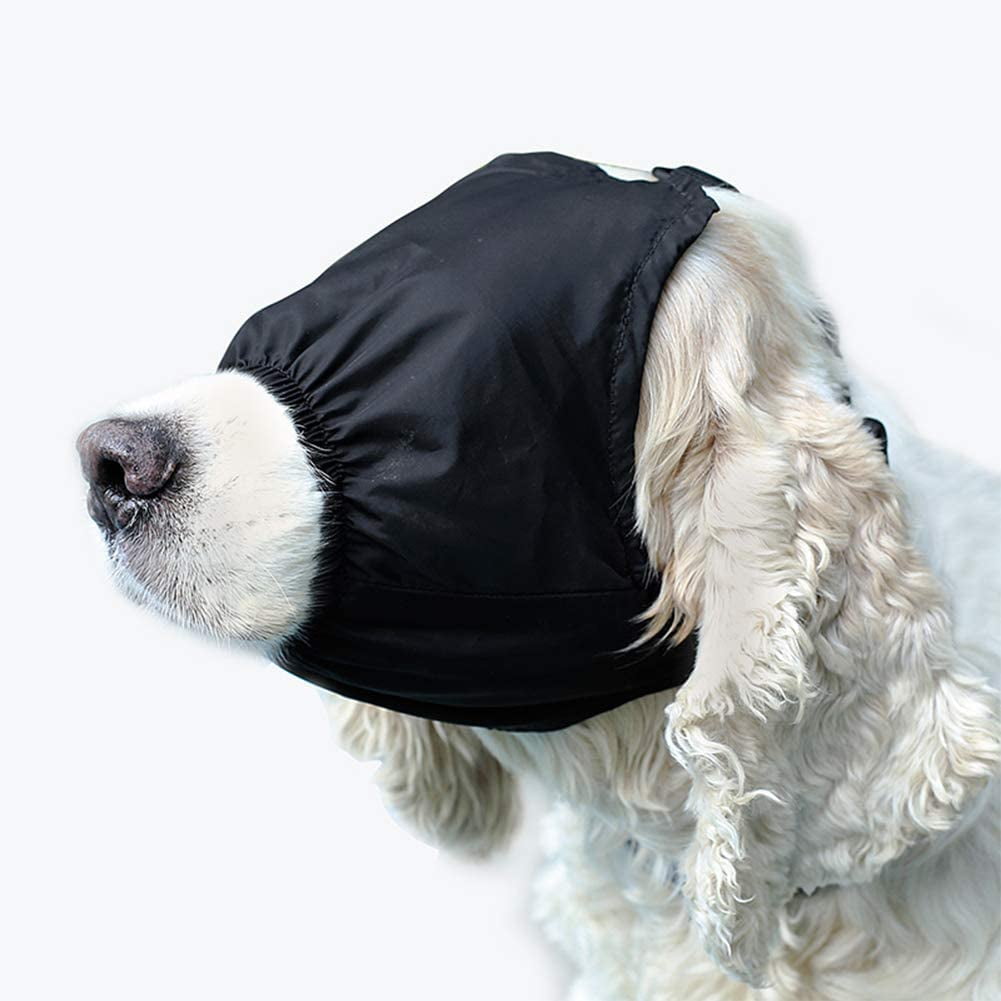 Delifur Dog Anxiety Mask Muzzle Calming Cap Eye Mask Nylon Shading for