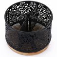 thumbnail image 4 of HLONK 360° Rotating Metal Utensil Holder for Countertop  4 Compartment Silverware Organizer  Black, 4 of 11
