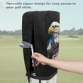 thumbnail image 5 of Yuyamidu Eagle Golf Bag Rain Cover for Men Women American Flag Golfer Golf Club Bag Accessories Waterproof Rain and Dust Covers Fit for Cart and Stand Bags, 5 of 8