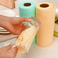 thumbnail image 3 of HEVIRGO 1 Roll Dish Cloth Single-use Lint Free Absorbent Non Woven Fabric Disposable Bowl Plate Washing Rag Kitchen Washcloth Daily Use, 3 of 11