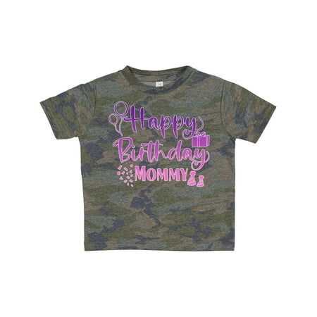

Inktastic Purple Happy Birthday Mommy Gift Toddler Boy or Toddler Girl T-Shirt
