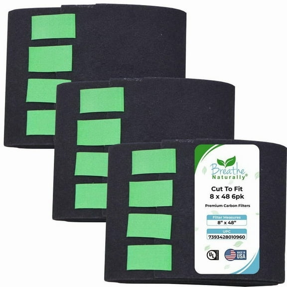 Cut to Fit Carbon Filters - 8x48 6pk