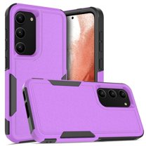 Decase Heavy-Duty Case for Samsung Galaxy S23,Dual Layer Military Grade Drop Protection Anti-Fingerprint Anti-Scratch Hard Back Cover Silicone Bumper Shockproof Protective Case for Galaxy S23,Purple