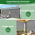 thumbnail image 6 of LIFERUN Outdoor Roller Sun Shade 8'W x 8'H, HDPE Shade Cloth & Aluminum Tube, Easy Install for Outdoor Pergola, Porch, and Garden (Gray), 6 of 10