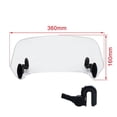 thumbnail image 2 of Parabrisas de motocicleta, Deflectores de parabrisas modificados universales para motocicleta Deflector de aire del alerón del parabrisas (Transparente M), 2 of 5