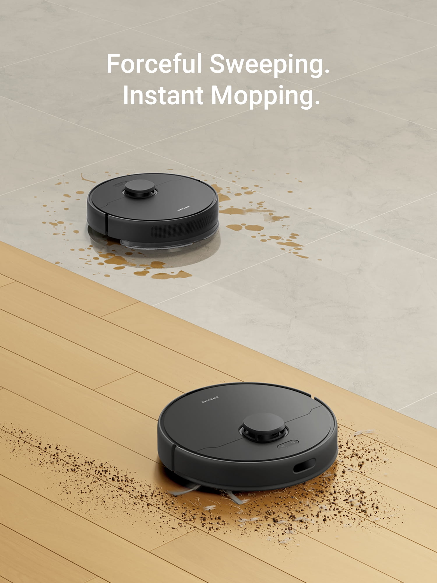 Dreame 2-in-1 Robot Vacuum and Mop, LDS Navigation, 6000Pa Strong Suction Power, 240mins Runtime,570 ml Dust Box, WiFi, APP, Voice Control, D9 Max Gen2