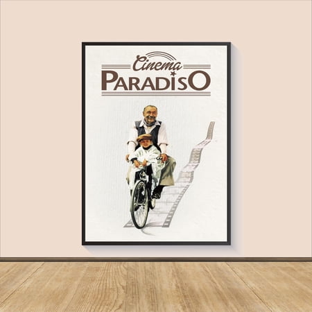 Classic Italian Cinema Wall Art Nostalgic Movie Theater Tribute Decor Unframed Canvas