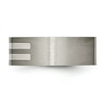 thumbnail image 3 of Titanium Brushed w/Sterling Silver Inlay 8mm Flat Band, 3 of 8
