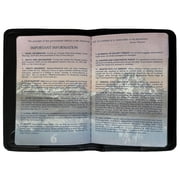 Black Basic Genuine Leather RFID Passport Cover