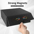 thumbnail image 4 of Card Box Card Binder Holder Trading/Baseball Card Storage Hold 1800+ Leather Magic Closure Card Protectors Grey, 4 of 8