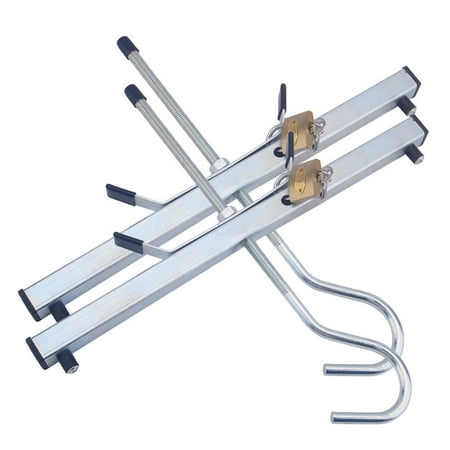 Surco Van Ladder - WALFRONT Ladder Clamps Padlocks, Universa Ladder Anti-theft Security Lock Lockable Car Van Roof Rack Ladder Clamps + 2 Free Plus Padlocks, Car Roof Ladder, Roof Rack Clamps
