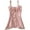 Pink, variant on TOOYOU Women Tank Tops Summer Casual Sleeveless Cami Tops Retro Solid Color Short Slim Fit Bow Lace Thin Strap Vest Beach Party Halter Neck Tops