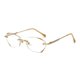 thumbnail image 4 of Exquisitas gafas de lectura con luz azul brillante con incrustaciones de diamantes, elegantes y de moda para mujeres, gafas de lectura con borde sin marco, 4 of 5