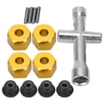 thumbnail image 3 of Adaptador de Cubo Hexagonal Sincero para Ruedas 12 mm 9 mm de Grosor M4 RC 1/10 Oro, 3 of 10