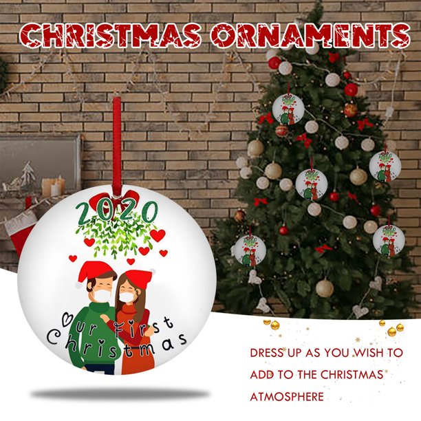 Hot6sl Ofertas Del Día Adornos Navideños 2020 Decoración Colgante Producto de Regalo Familia Personalizada
