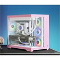 thumbnail image 4 of Thermaltake View 380 TG ARGB Bubble Pink Mid Tower Chassis - Mid-tower - Bubble Pink - Tempered Glass, SPCC - 3 x Bay - 4 x 120mm Fan(s) Installed - Mini ITX, Micro ATX, ATX Motherboard Supported -..., 4 of 12