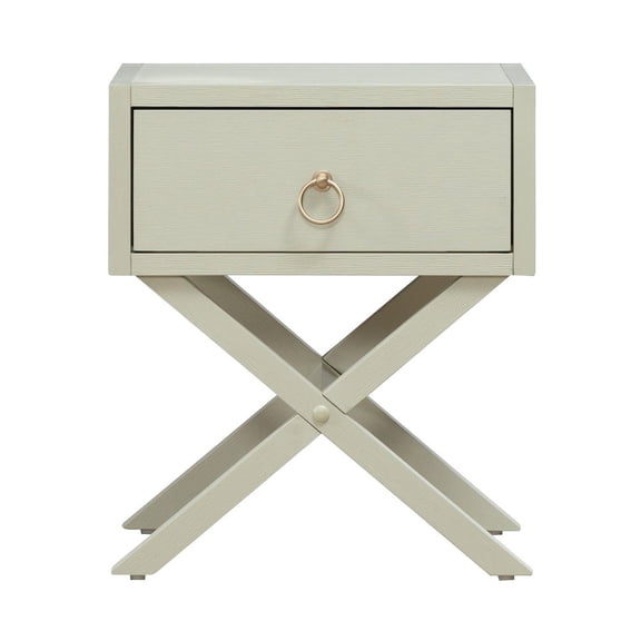Liberty Furniture East End 1 Drawer Accent Table for Living Room Home Storage - Green Mist