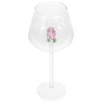 thumbnail image 1 of Pink Glass Goblet for Storage Elegant Design NonSlip Cup Perfect for Home Office Size 1pc, 1 of 4