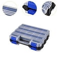 thumbnail image 6 of MAGIDEAL Double Side Tool Organizer Small Parts Case 32x26.9x7.8cm Accessory Transparent Blue, 6 of 8