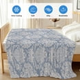 thumbnail image 4 of Blue Boho Cooling Blanket,Lightweight Breathable Summer Throw Blanket with Double Sided Cold Effect,Vintage Mexican Ethnic Floral Southwestern Picnic Blankets Bed Sheet for Hot Sleepers 60"x80", 4 of 8