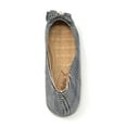 thumbnail image 5 of Victoria K Women's Glen Plaid Matching Bow With Rhinestone Ballerina Flats, 5 of 8