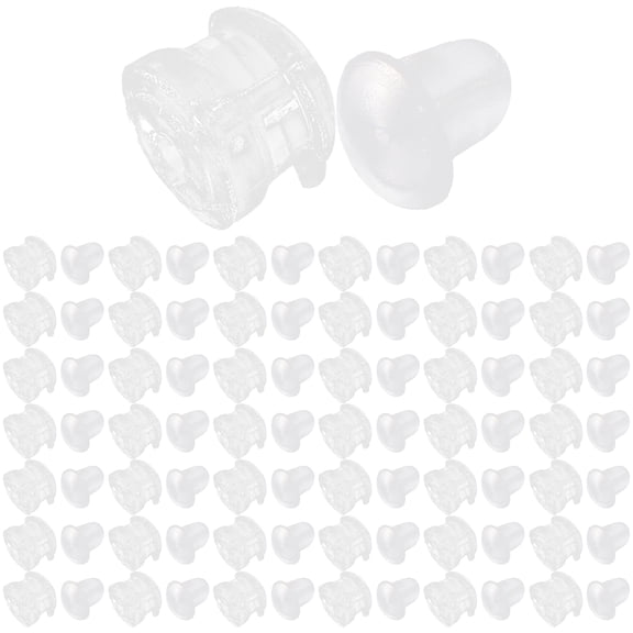 MLINS 1 Box of Silicone Earring Backs Portable Earring Backing Stoppers Earring Backs