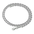 thumbnail image 4 of 3mm High-Polished Stainless Steel Twisted Rope Chain Necklace, 30 inches, 4 of 7