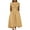DT-Yellow, variant on DailyTrove Women's Collared Tie-Waist Midi Dress - Cotton-Blend Casual & Office Wear, Classic for Work & Outings