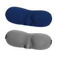thumbnail image 1 of 2 uds sombra de ojos suave con correa ajustable lavable para avión de viaje Sunnimix  Sombra de ojos para dormir, 1 of 8