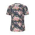 thumbnail image 6 of Rocae Vintage Floral for Men's Mesh Quick-Dry Short Sleeve Workout T-Shirt,Mens Crew Neck Tee Lightweight Soft Classic T Shirts Large, 6 of 9