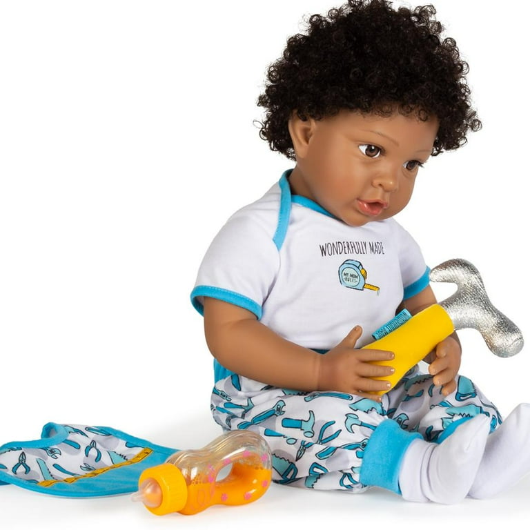 Boneca Bebê Reborn Afro Americana Paradise Galleries African American Black  Great to Reborn Baby Doll 50 cm - Miami Outlet Importados