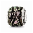 thumbnail image 1 of FB Jewels Sterling Silver Reflections Pink Dichroic Glass Bead, 1 of 3