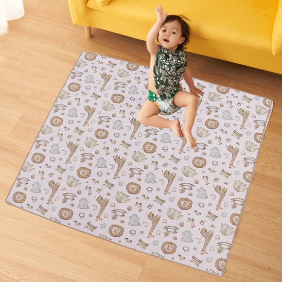 Estera del piso de la trona estera portátil del piso del derrame de alimentos del poliéster lavable impermeable para el bebé para el hogar ANGGREK Otros