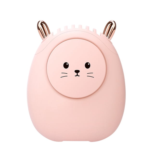Ventilador de cuello colgante Yuarrent portátil manos libres rosa